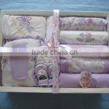 2017 Summer Fashion Designs New Born Baby 13pcs Gift Set Clothes For Baby Girls thumbnail-1