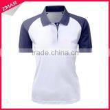 Ladies Cut And Sew Different Color Uniform Dry Fit Wholesale Blank Polo Shirt Design thumbnail-1