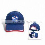 Customized 6 Panels Golf Sports Cap With Sewn Eyelets thumbnail-1