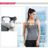 Sexy Girls Custom Gym Fitness Yoga Wear Custom Tank Tops Women With Mesh Design thumbnail-4