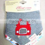 Baby Thick Fashion Scarf Bibs Cotton 3pcs Set/lovely Newborn Bibs/plain Cotton Baby Bibs thumbnail-1