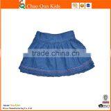 Hot Selling Custom Denim Skirts With Lace thumbnail-2