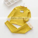 100% Cotton High Quality Solid Color Autumn Embroidery Girls Clothing Sets thumbnail-5