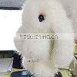 Best Seller Mink Fur Pom Pom Rabbit Shape Doll Ball Key Ring/ Keychain /Bag Charm thumbnail-2