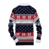 Christmas Mans Brand Clothes Norwegian Jacquard Patterned Tight Pullover Sweater for Wholesale thumbnail-2