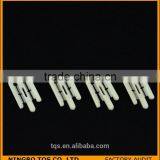 W Shape Milk White Packing Plastic Clips for Garment thumbnail-4