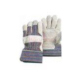 Stripe Cotton Back AB and BC Chemical Protective Cow Leather Gloves 11004-1 thumbnail-1