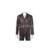 Proffesion leisure dark coffee Thick Cow hide Leather Jackets S M XL L XXL XLLL