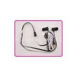 Professional Green, Pink, Black Colorful Flat Cable Metal Earphones With Mic, Volume Control thumbnail-1