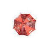 Straight Kids Parasol Umbrellas Red Hand Open For Promotional 15 Inch