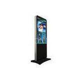 Curved Base IPhone Style Digital Signage Case , Digital Totem for Digital Media