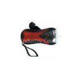 High Luminance Cranking Dynamo Led Flashlight With Usb Port For Mobile Phone