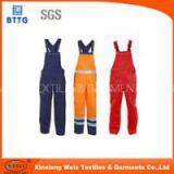 Manufacture Cotton Overalls Cargo Grey Bib Pants Dungarees Industrial Safety Workwear thumbnail-2