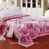Supplier 100%polyster Rashell Home Rose Print Mink Blanket thumbnail-3