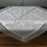 Lace Edge Giltter Thread Table Cloth