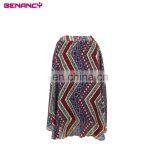 Plisse Chiffon Zigzag Print Crepe Skirt Pleated Skirt Guangzhou thumbnail-2