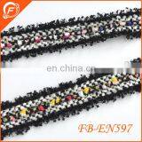 korean style colorful mix color fringe tassel trim