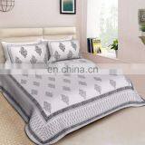 New Indian Double Size Bedsheet With 2 PC Pillow Cover Set 100% Cotton Luxury Bedspread