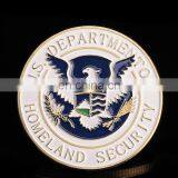 Doule Sides Antique Gold Plated Key Chain Shaped Coin thumbnail-3