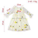 Spring Autumn Girls Dress Casual Long Sleeves Lace Mesh Floral Kids Dresses Girl Cute Princess Dress thumbnail-5