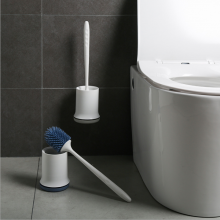 Toilet Brush TPR Soft Hair Toilet Brush no Punching Long Handle Household Toilet Suit Dead Corner Wall Mounted thumbnail-2