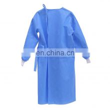 Disposable Surgical Gown Hospital Patient Gown Clothing Blue with High Quality