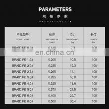 Best Quality 100m 8 Strands Fishing Line With Green Color 7.3kg-36.4kg Tension Braided Fishing Line thumbnail-2