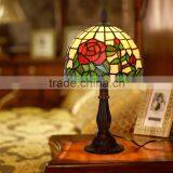 Rose Flowers Tiffany Table Lamps, Art Tiffany Desk Lamp Tiffany Stained Glass Lamp