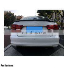ABS Primer Painted Back Rear Spoiler Lip Wing For Santana 2016-2018 Rear Spoiler thumbnail-4