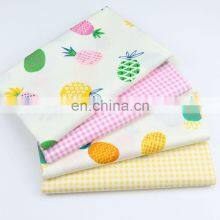 Cartoon Fruit Pineapple Print Children's Environmental Protection Printed Twill Fabric Baby Cover Sunscreen All Cotton Fabric thumbnail-3