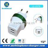 Hot New Product for 2015 Mobile Phone Accessory Dual Usb Home Charger EU Plug thumbnail-3