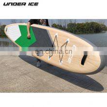 10'6''x32''x6'' Standard Size UICE Nature Grey Wood Design Inflatable Sup Stand Up Paddle Board ISUP Air Board