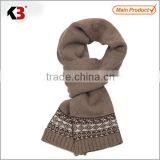 2015 Winter soft custom 100% acrylic scarf, knitted scarf