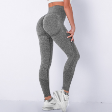 YYBD-0018,wholesale Spot Goods Seamless Hip Tight Height Smiling Face Yoga Pants Running Fitness Pants Women Leggings thumbnail-1