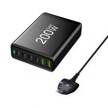 GaN Charger 200W USB C Wall Charger Station PD Fast Charging For IPhone Samsung Xiaomi For Best Hot Seller Product On Amazon thumbnail-6