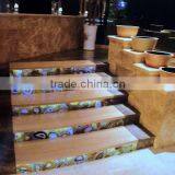 Factory Prefabricated Polished Grey Marble Stair Treads thumbnail-3