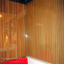 Coiled Wire Fabric Metal Mesh Curtain Metal Coil Drapery for Home Decoration thumbnail-5