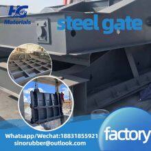 Puerta de acero deslizante de 2.0×2.0 m con ruedas fijas planas, puerta de mantenimiento de acero compuesto con acero fundido, con buen rendimiento thumbnail-4