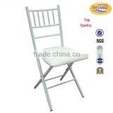 Wholesale Portable Folding Padded White Chiavari Chair thumbnail-1