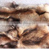 Dark Natural Color Real RaccooN Fur Collar for Hood OF Coats DIy Material thumbnail-4