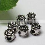 Pdora Jewelry Accessories, Rose Shape DIY Zinc Alloy Hanging and Slider Beads thumbnail-6