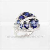 Fashion Full Rhinestone Geometric Rhombus Jewelry Design,new Model Wedding Ring thumbnail-1