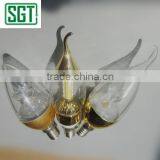 SMD 3W4W Decorative Golden Body Led Candle Light thumbnail-2