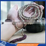 Authentic 8mm Moon & Star Bodhi Seed mala 108 mala beads with tassels