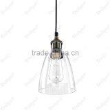 Vintage Industrial Lamp ROHS CE Wooden Glass Pendant Lights thumbnail-2