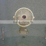 Newly Design Wholesale Price 12V DC 4 Inch Emergency 12V DC Rechargeable Li-ion Battery Operated Mini Fan With Fine Net for Outd thumbnail-1