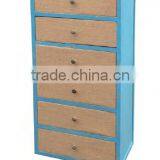 High Living Room Furniture Multi-drawer Hand Carved Wood Antique Chest thumbnail-1