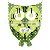 New Design Owl Style Home Decotive Wooden Wall Clock