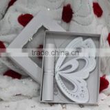 Hot sale luxurious elegant white laser cut butterfly scroll wedding invitations                        
                                                Quality Choice