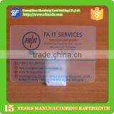 Frosted Surface Plastic Transparent Clear Business Card With Custom Size Quality Choice